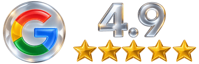 Google 4.9 out of 5 stars